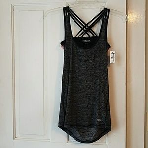 Express workout halter top w/built-in sports bra
